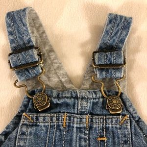 Overalls denim lined baby